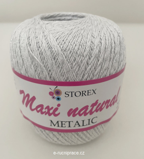 Maxi Natural č. 022 - bílá + stříbrná