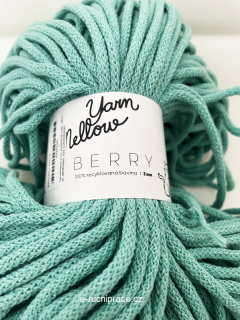 BERRY 3 mm (Yarn Mellow) - mátová DOPRODEJ 1 ks
