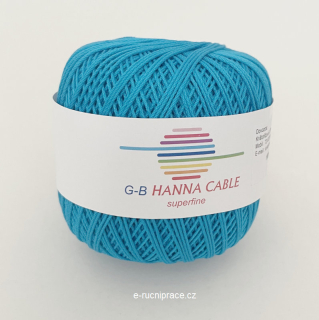 G-B Hanna Cable - č. 1360 tyrkysová DOPRODEJ 1 ks