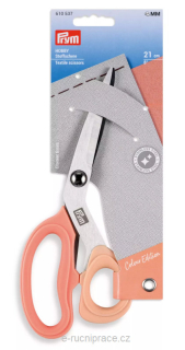 39288 - Krejčovské nůžky na látku 21 cm HOBBY Prym - barva meruňková