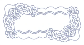 BE-M22 - Ubrus na vyšívání (75 x 40 cm)