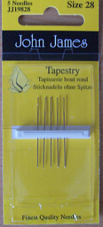 83628 - Jehly ruční 28 vyšívací tupé John James