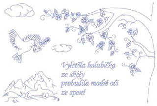 BE-NP03 - Kuchařka vyletěla holubička