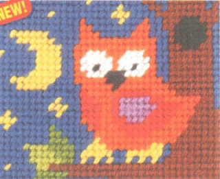 OR9735 - Sova - dětské vyšívání