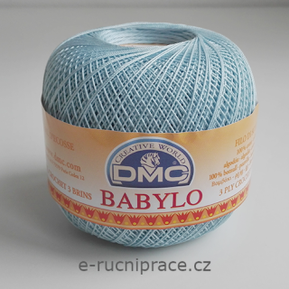 DMC Babylo 50g; síla 20 - č. 800 světle modrá