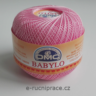 DMC Babylo 50g; síla 20 - č. 460 růžová