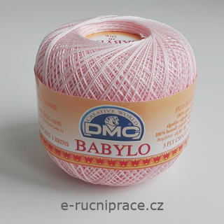 DMC Babylo 50g; síla 20 - č. 818 světle růžová DOPRODEJ 2 ks