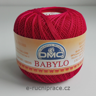 DMC Babylo 50g; síla 20 - č. 321 červená