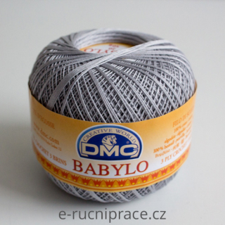 DMC Babylo 50g; síla 20 - č. 415 šedá