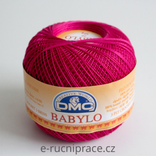 DMC Babylo 50g; síla 20 - č. 600 cyklámen DOPRODEJ 1 ks