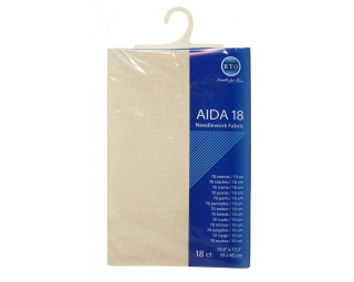 Aida RTO 18ct - ecru; 39x45 cm