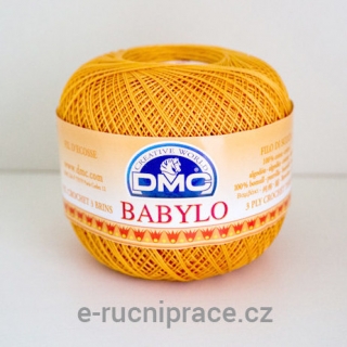 DMC Babylo 50g; síla 20 - č. 741 oranžová