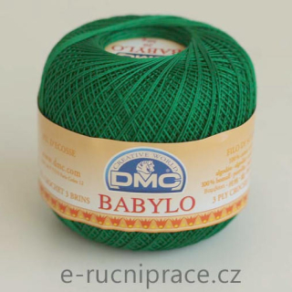 DMC Babylo 50g; síla 20 - č. 699 tmavě zelená