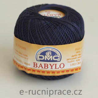 DMC Babylo 50g; síla 20 - č. 823 tmavě modrá DOPRODEJ 3 ks