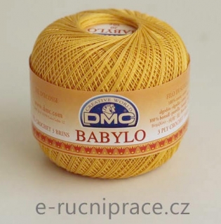 DMC Babylo 50g; síla 20 - č. 725 tmavší žlutá